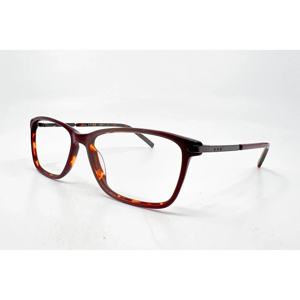 Via Spiga Simonetta Eyeglasses Womens Brown Tortoise Rectangular 53-15-140